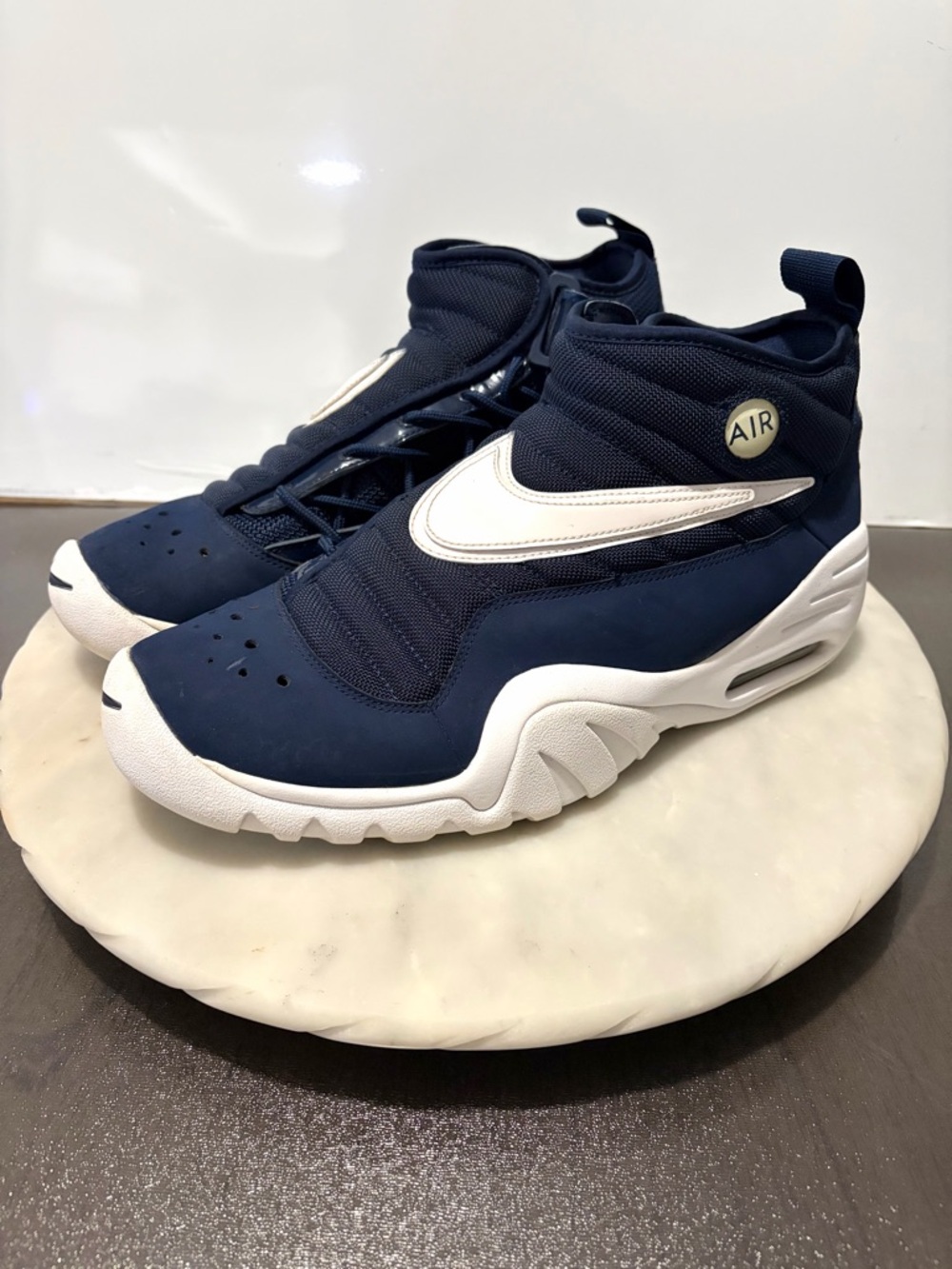 Nike Mens Air Shake Ndestrukt 880869-402 Navy Blue Basketball Shoes Sneakers 12